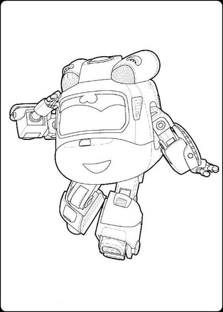 Gambar Mewarnai Super Wings Mewarnai Gambar