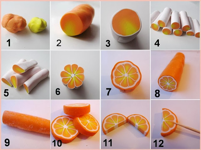 DIY Polymer Clay Orange