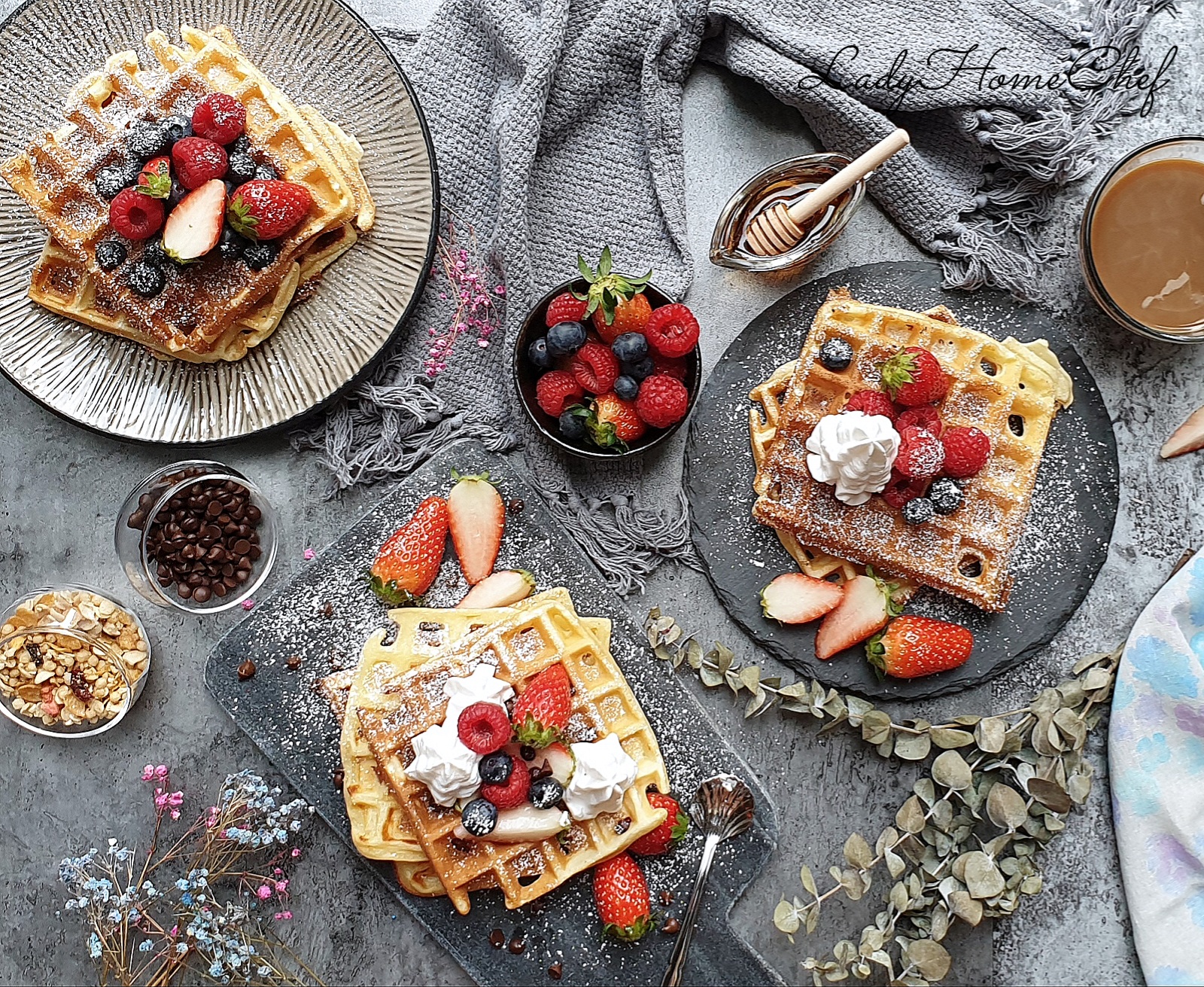 LadyHomeChef Crispy Waffle (Recipe adapted from Pamela Anderson )