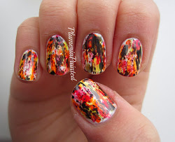 fire nails distressed catching nail plumeriapainted