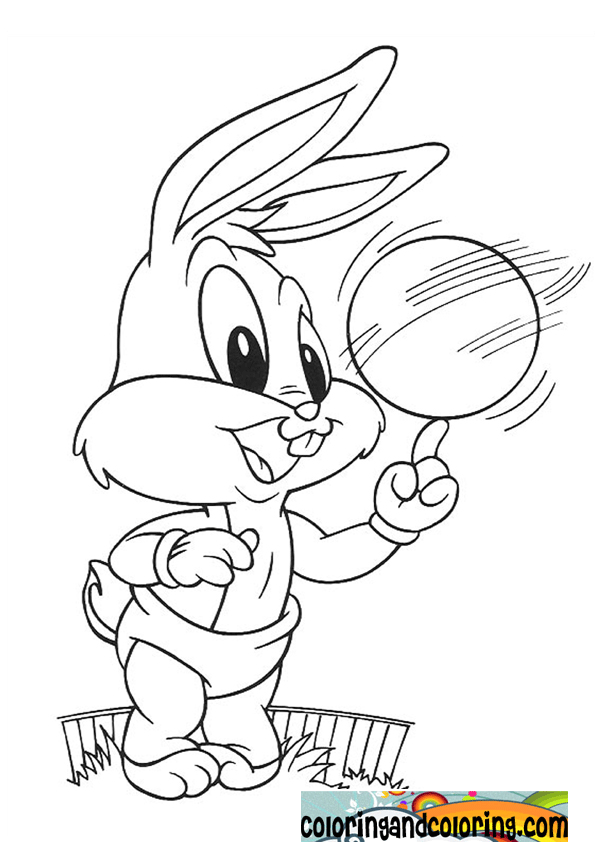 Baby Lola Bunny Coloring Pages