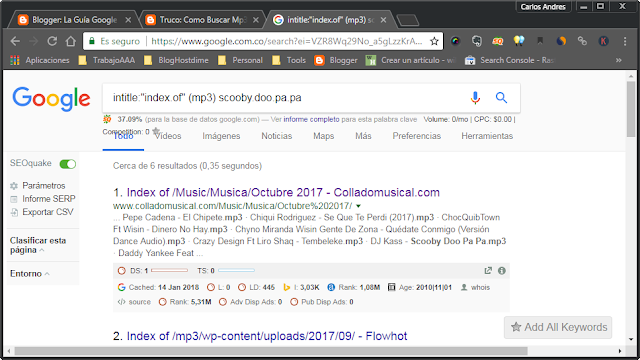 Google Mp3. Busca y descarga canciones en MP3