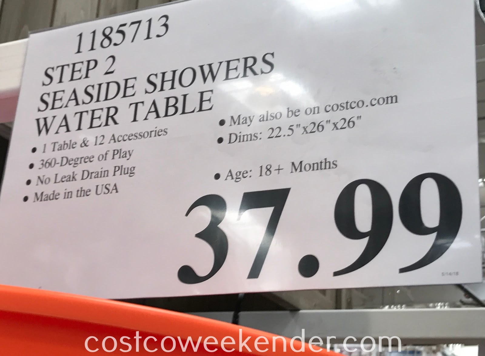 Step2 Seaside Showers Water Table Costco Weekender