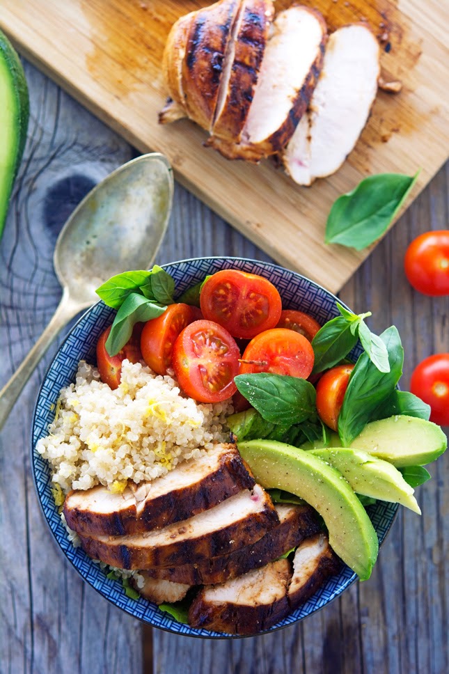 Key West Chicken Bowls with Lemon Quinoa Key West Chicken Bowls with Lemon Quinoa