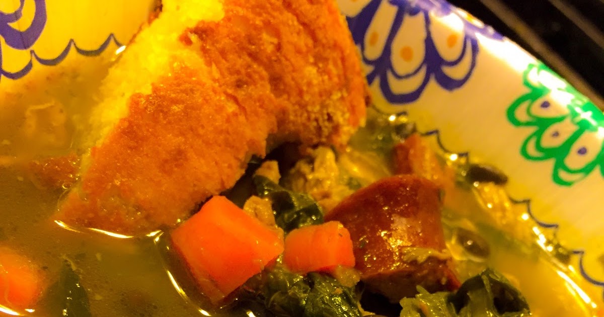 Ain't no cooking like Momma's Mexican Apple Lime Pork Turnip Green Soup