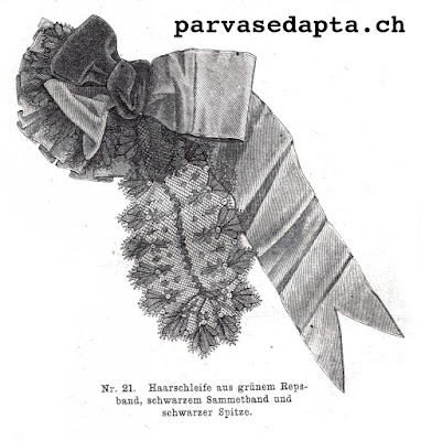 The Vintage Pattern Files: Free 1800's Sewing Pattern - Hair Accessory The Vintage Pattern Files: Free 1800's Sewing Pattern - Hair Accessory