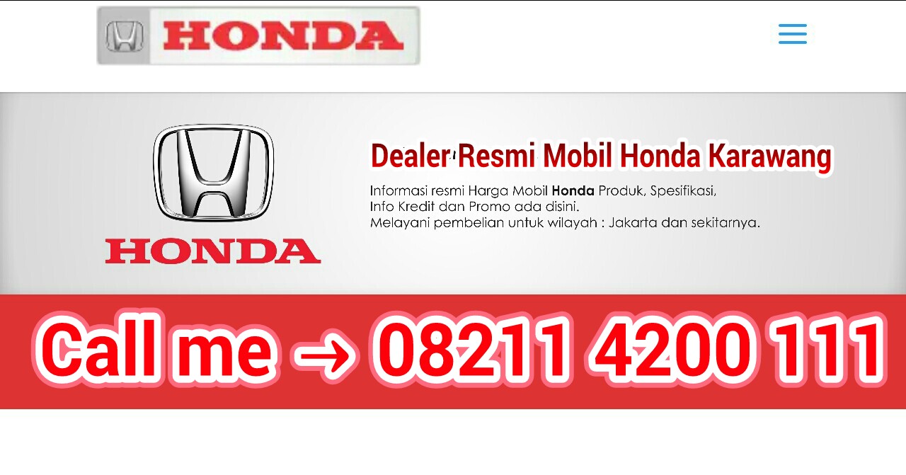 DEALER MOBIL HONDA KARAWANG DEALER HONDA MOBIL KARAWANG