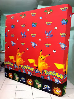 Kasur inoac motif pokemon merah Kasur inoac dengan corak motif pokemon merah