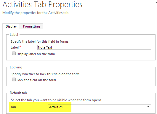 Practical Dynamics CRM: CRM 2013 Notes Control only showing notes