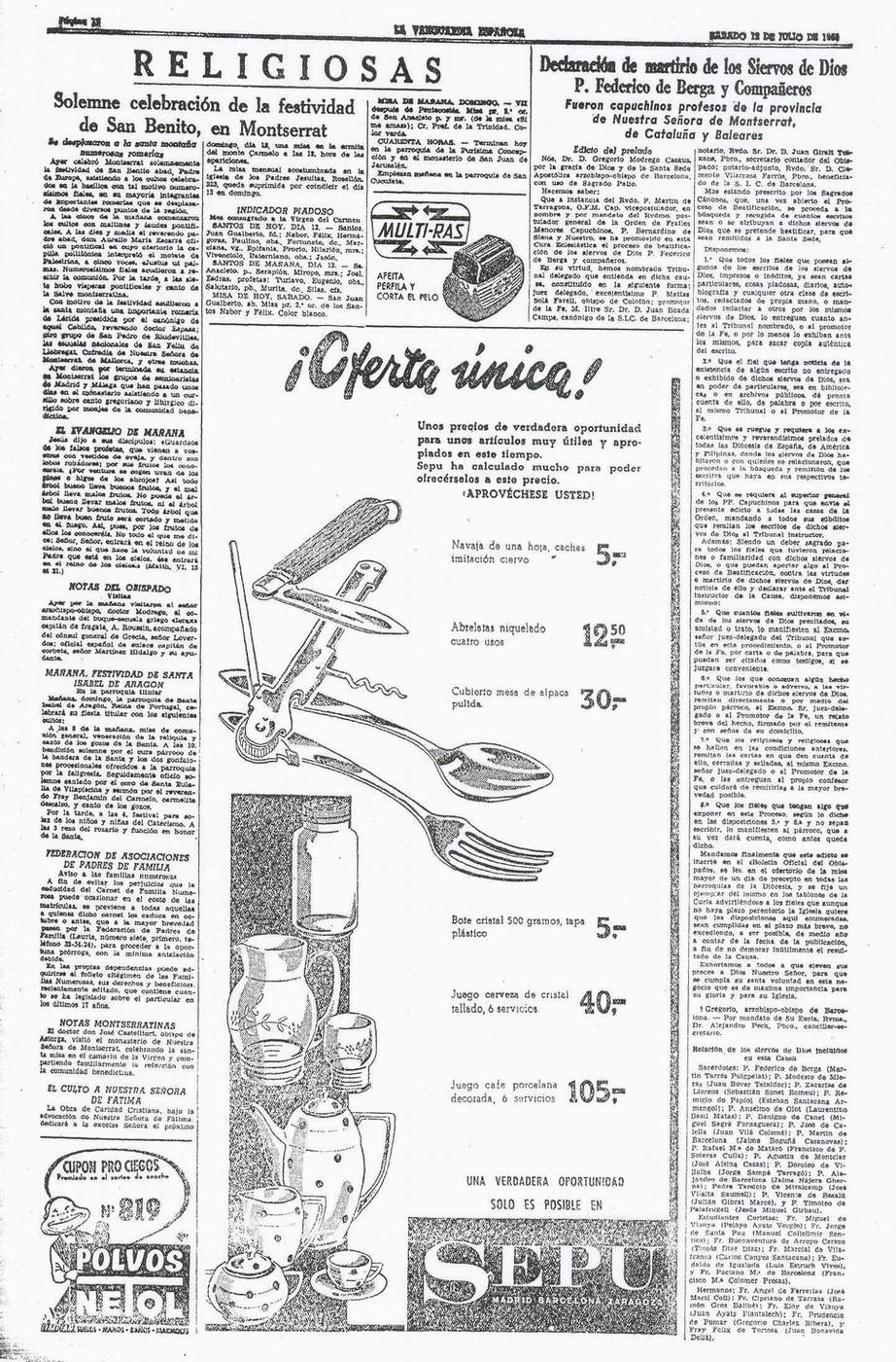 DESDE EL RINCÓN DE ADEMUZ FRAY BUENAVENTURA DE ARROYO CEREZO