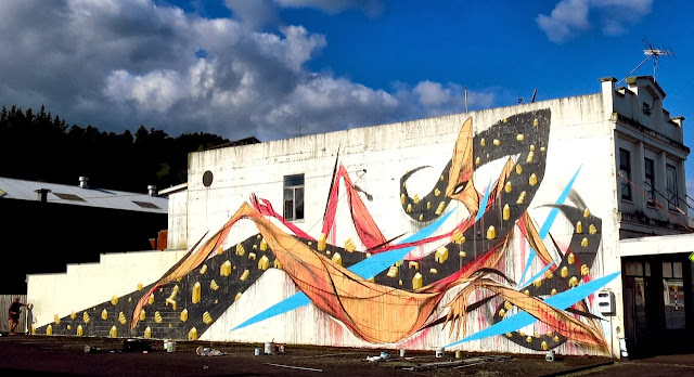 Street Art By Shida and ENO in Hamilton, Taumarunui, Tekuiti and Wanganui, New Zealand. 2