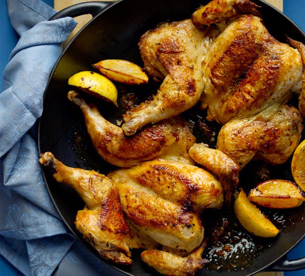 A Crones View of the World Spatchcocked LemonThyme Chicken