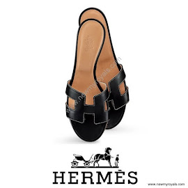 Princess Marie Style HERMES Oasis Sandals and ISABEL MARANT Top and Skirt
