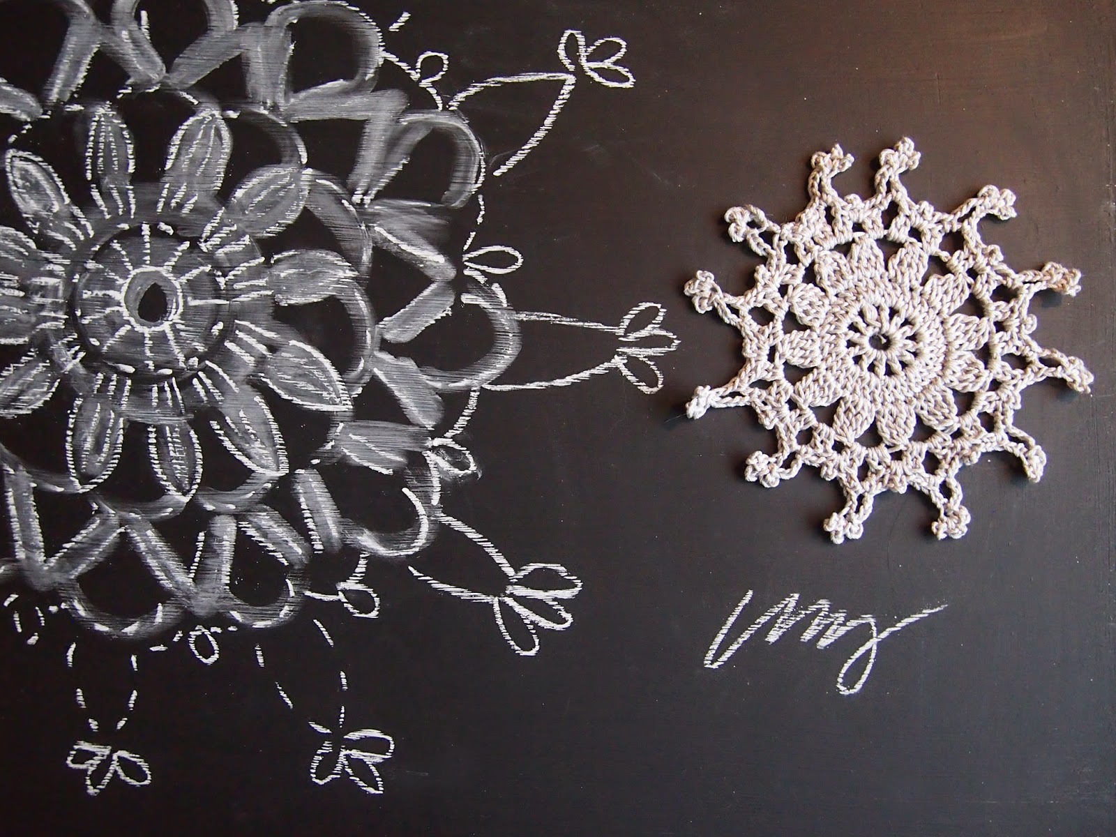 omⒶ KOPPA Lumikukka (kukka)ympyrästä lumihiutale OHJE