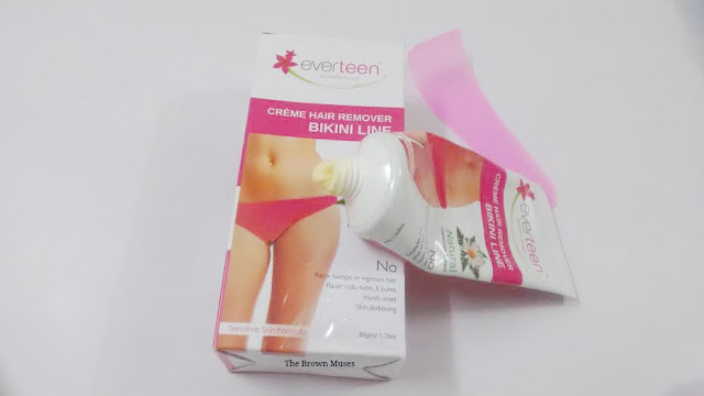 Review Everteen Creme Hair Remover Bikini Line The Brown Muses