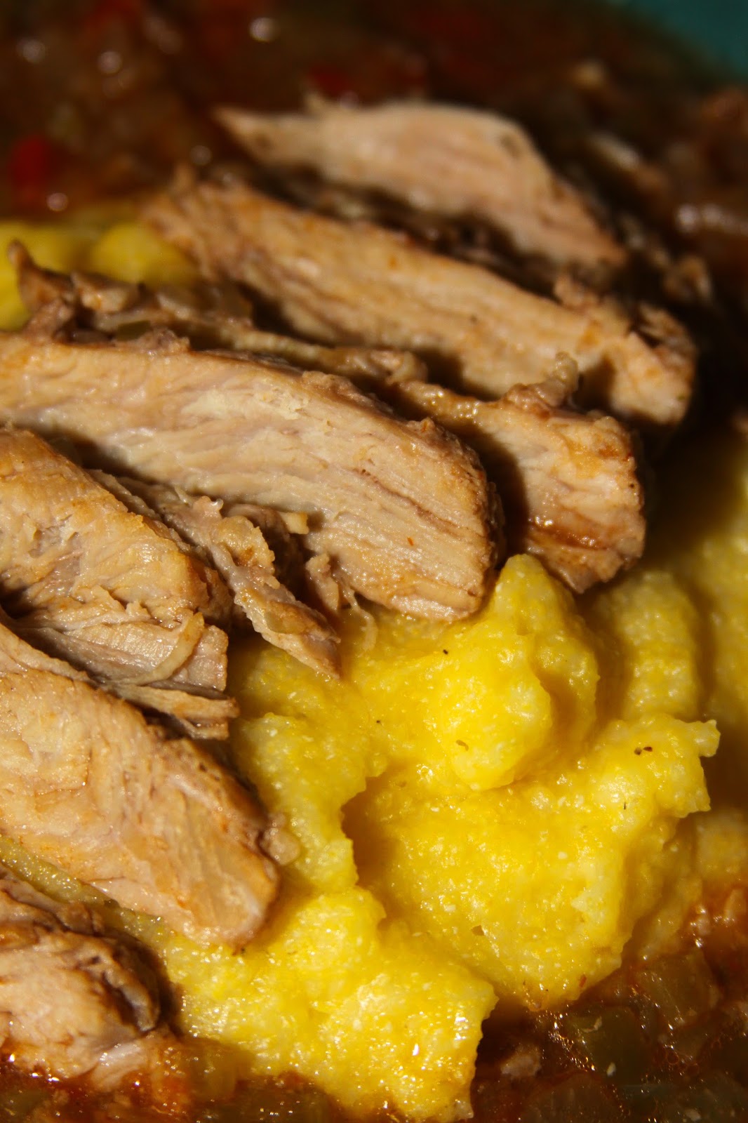 For the Love of Food Homestyle Grits and Veal Grillades