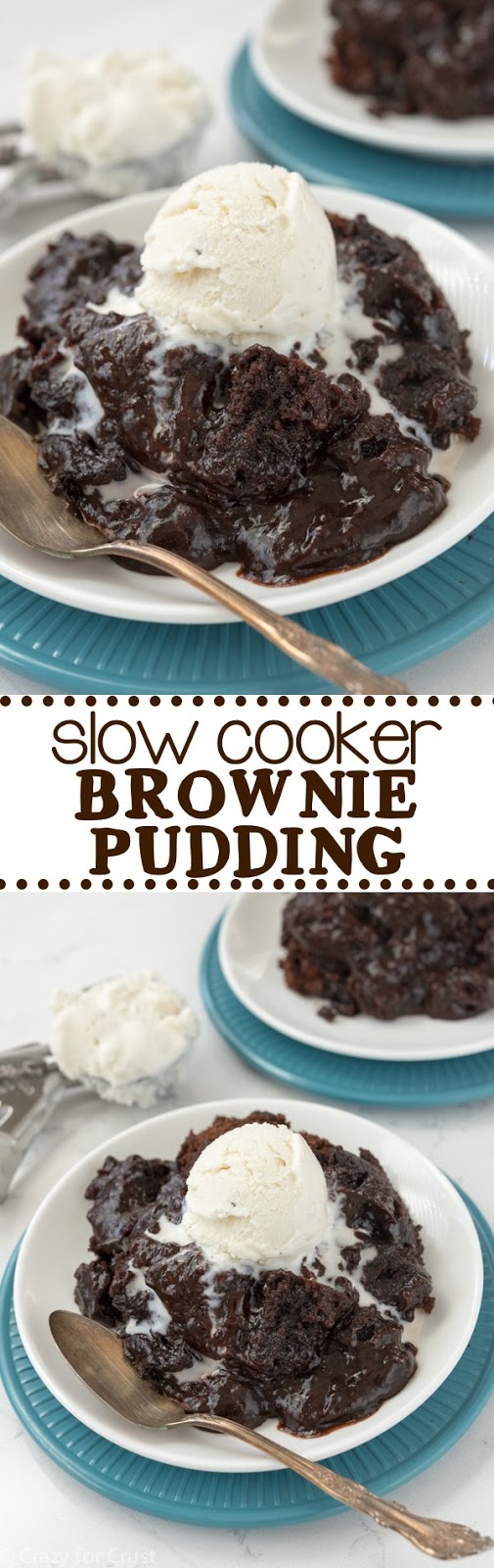 Slow Cooker Brownie Pudding MYRECIPESFUN