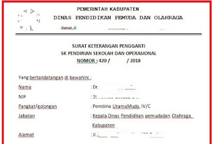 Contoh Surat Rekomendasi Kepala Sekolah Untuk Guru Honor