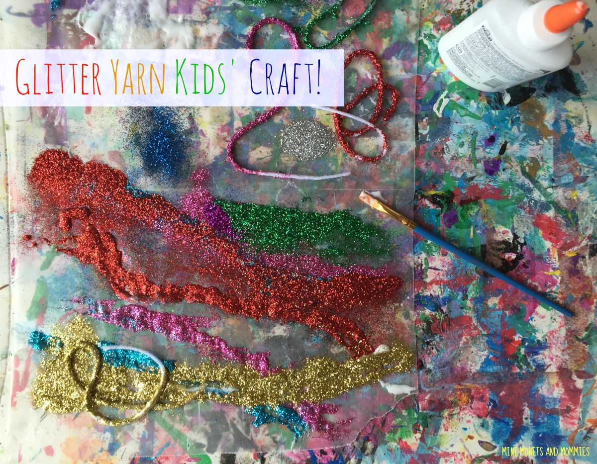 Mini and Mommies KidMade Art Material Glitter Glue Yarn