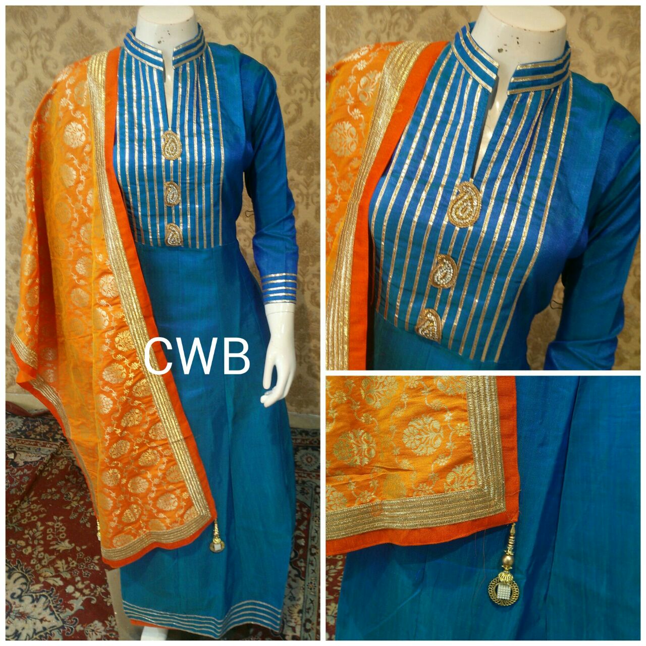 Rajasthani Gota Patti work Suits Gotapatti suit with silk dupatta online for order WhatsApp and