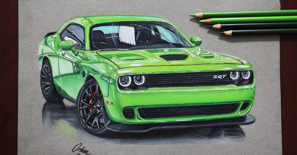 Dodge Challenger 1967 рисунок