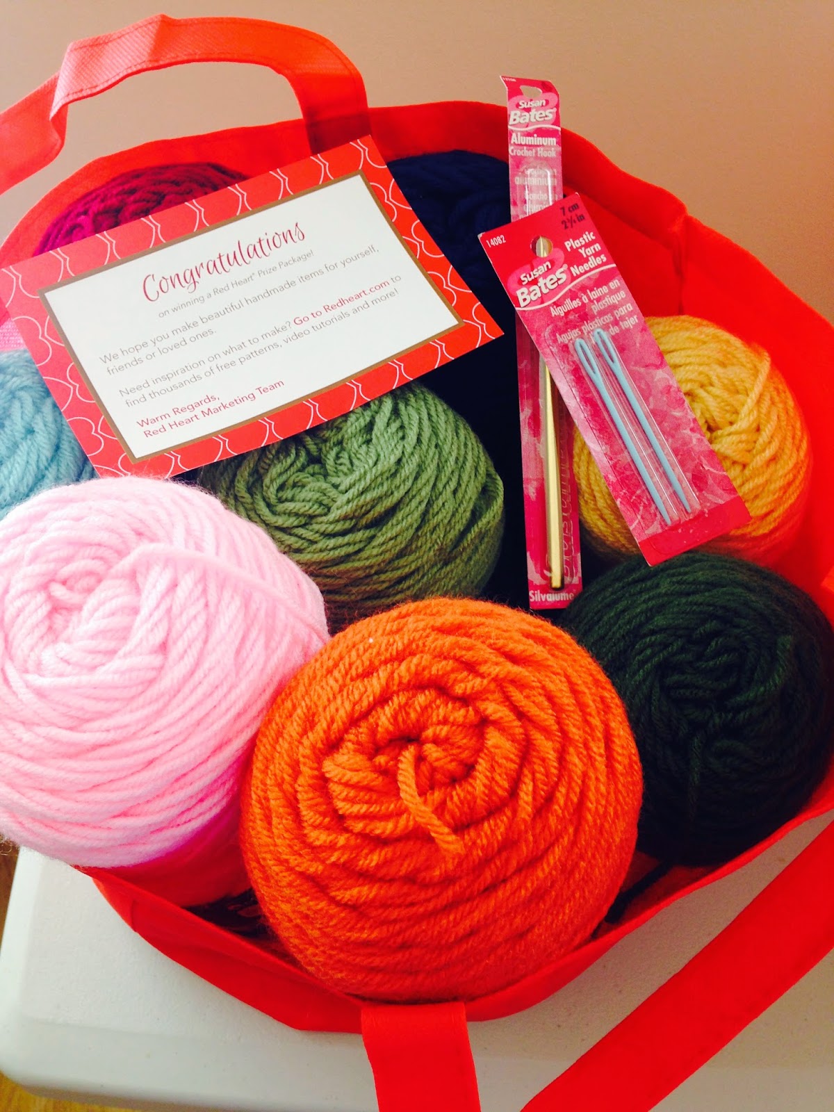 Hooks, Needles and Brushes Yarn, hook and pattern giveaway!