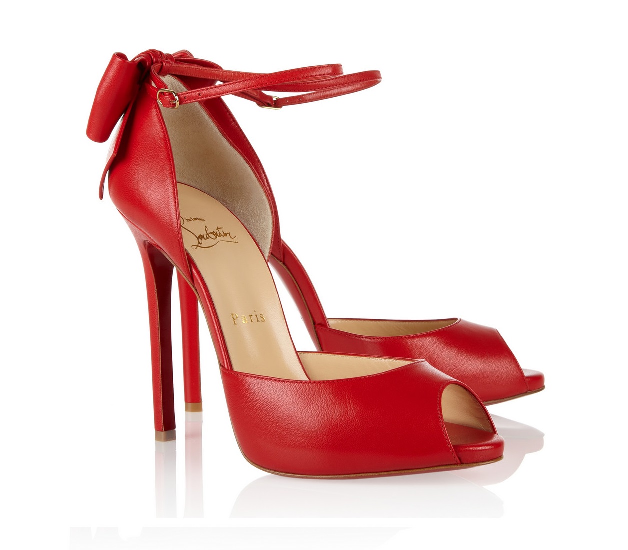 christian louboutin bow heels