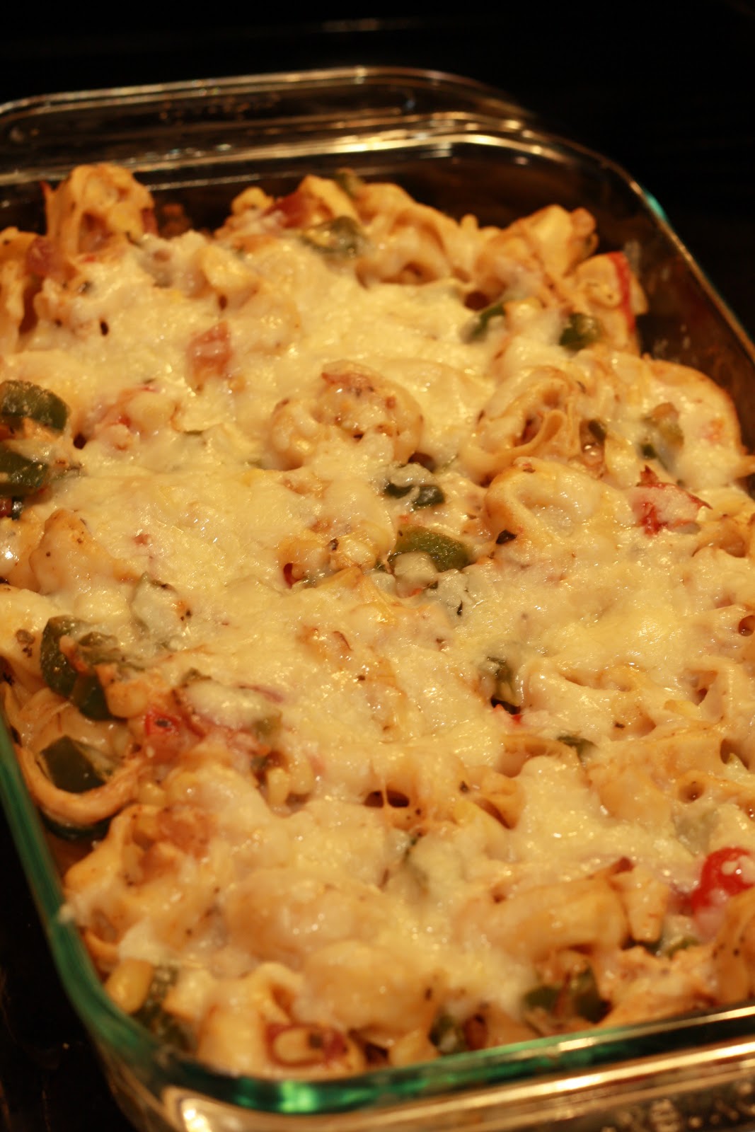 Jourdan Leigh in the kitchen Cajun Chicken Tortellini Bake