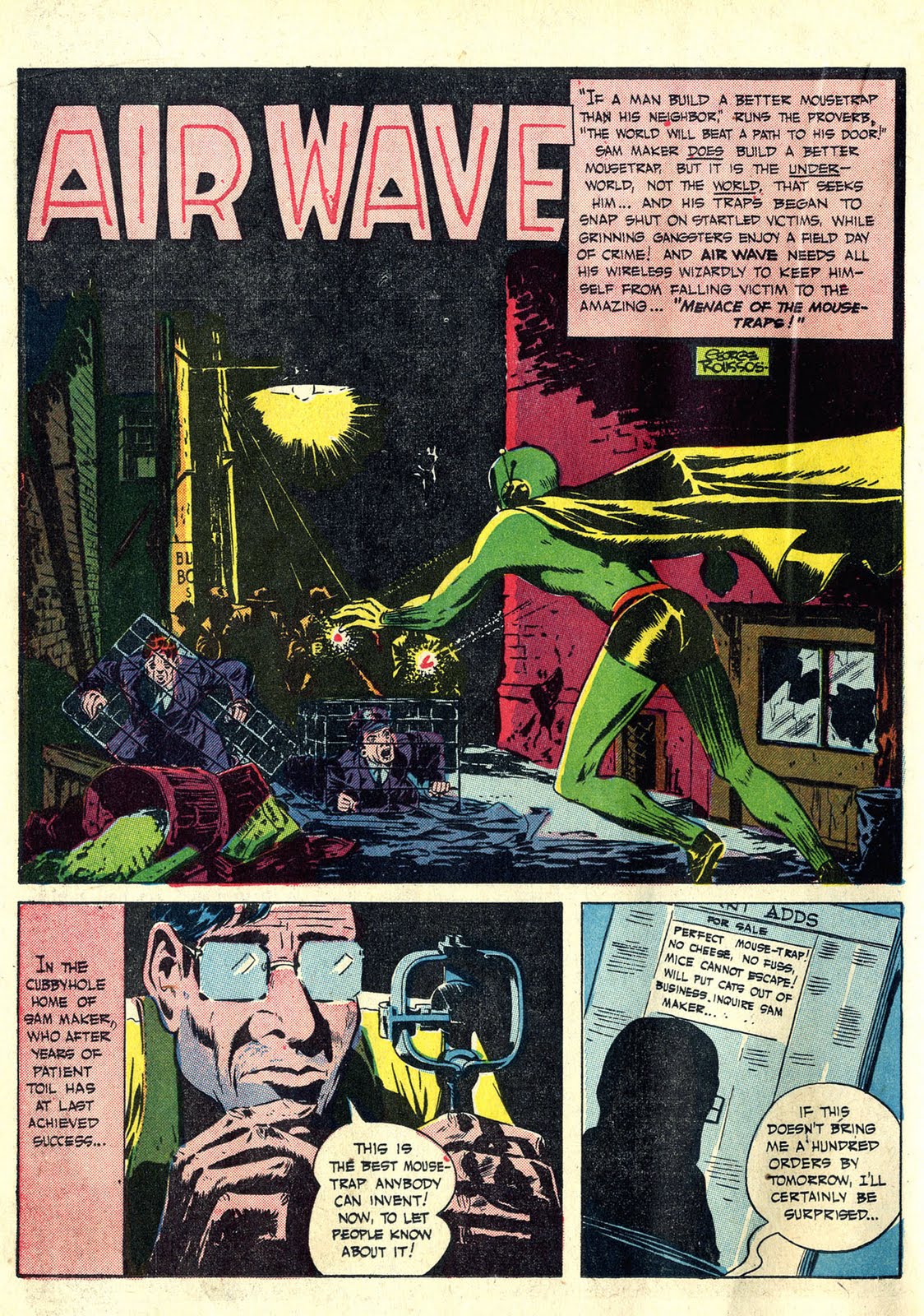 Four-Color Shadows: Air Wave-George Roussos-1943