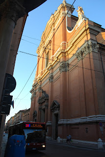 The facade of Bologna's cathedral