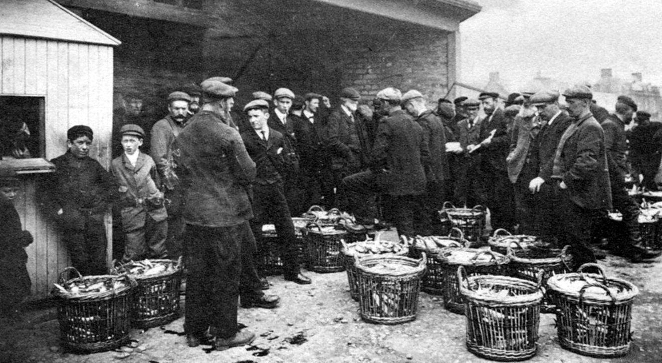 Tour Scotland Old Photograph Fish Market Stornoway Scotland