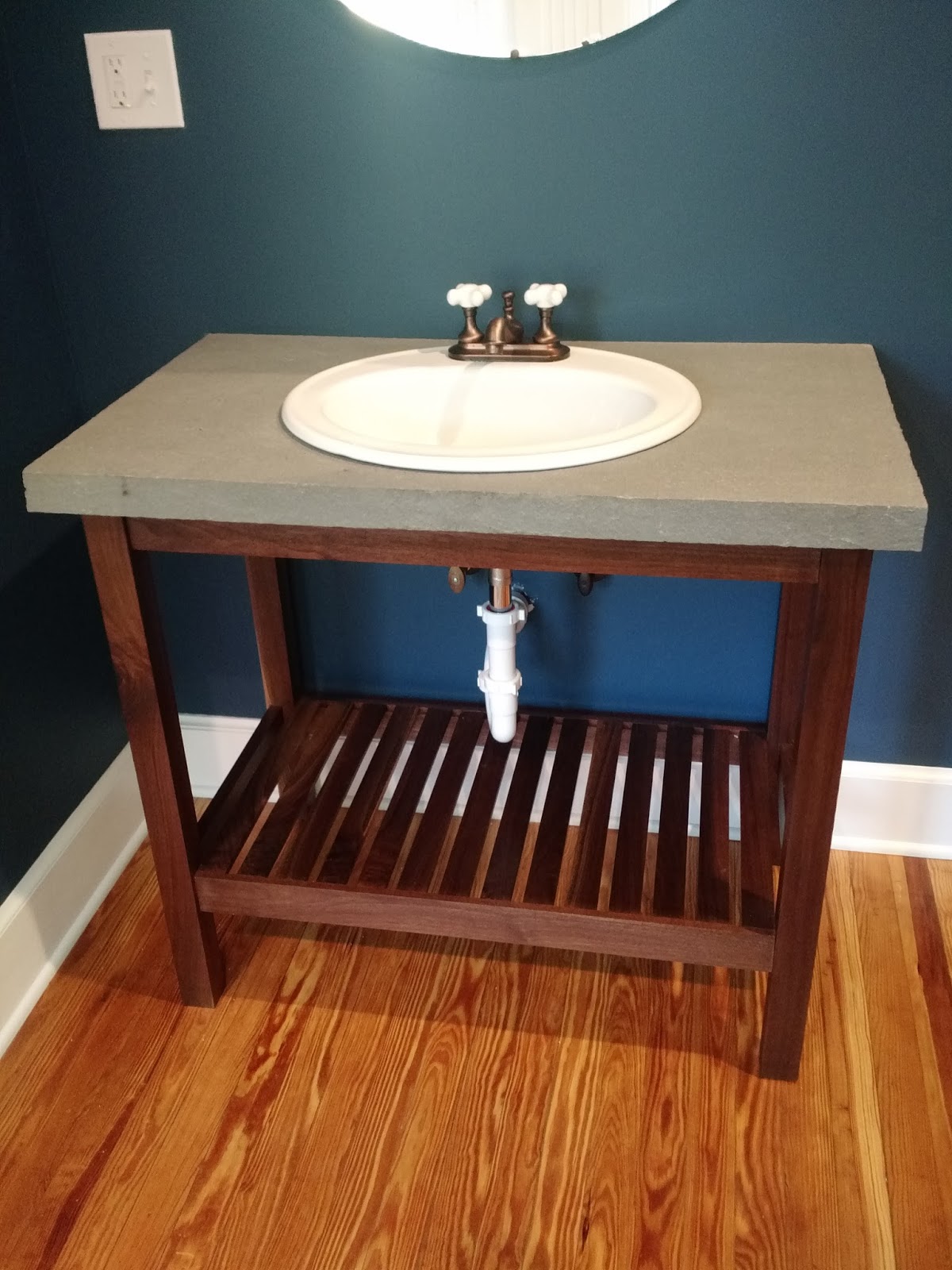 DIY How to Create Poured Concrete Vanity Tops and Shower Curbs