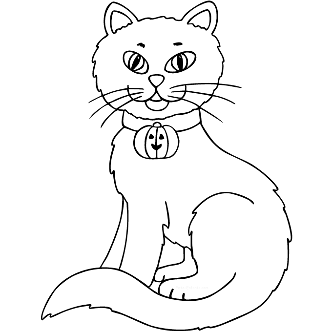 Desenhos para colorir de desenho de um gato com um rato para colorir  