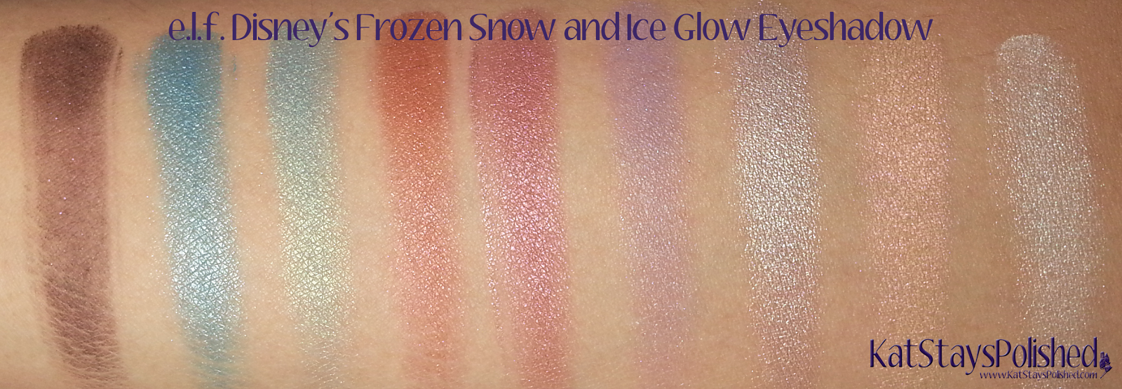 e.l.f. Disney's Frozen Elsa Snow and Ice Glow Eyeshadow | Kat Stays Polished