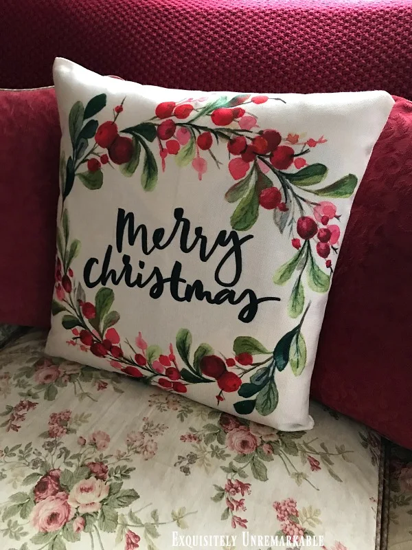 Merry Christmas Pillow Cover