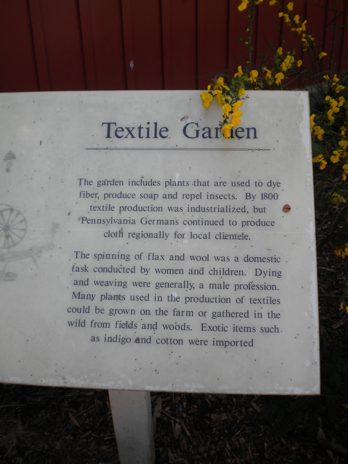 Rosemary's Sampler Textile Garden at Landis Valley