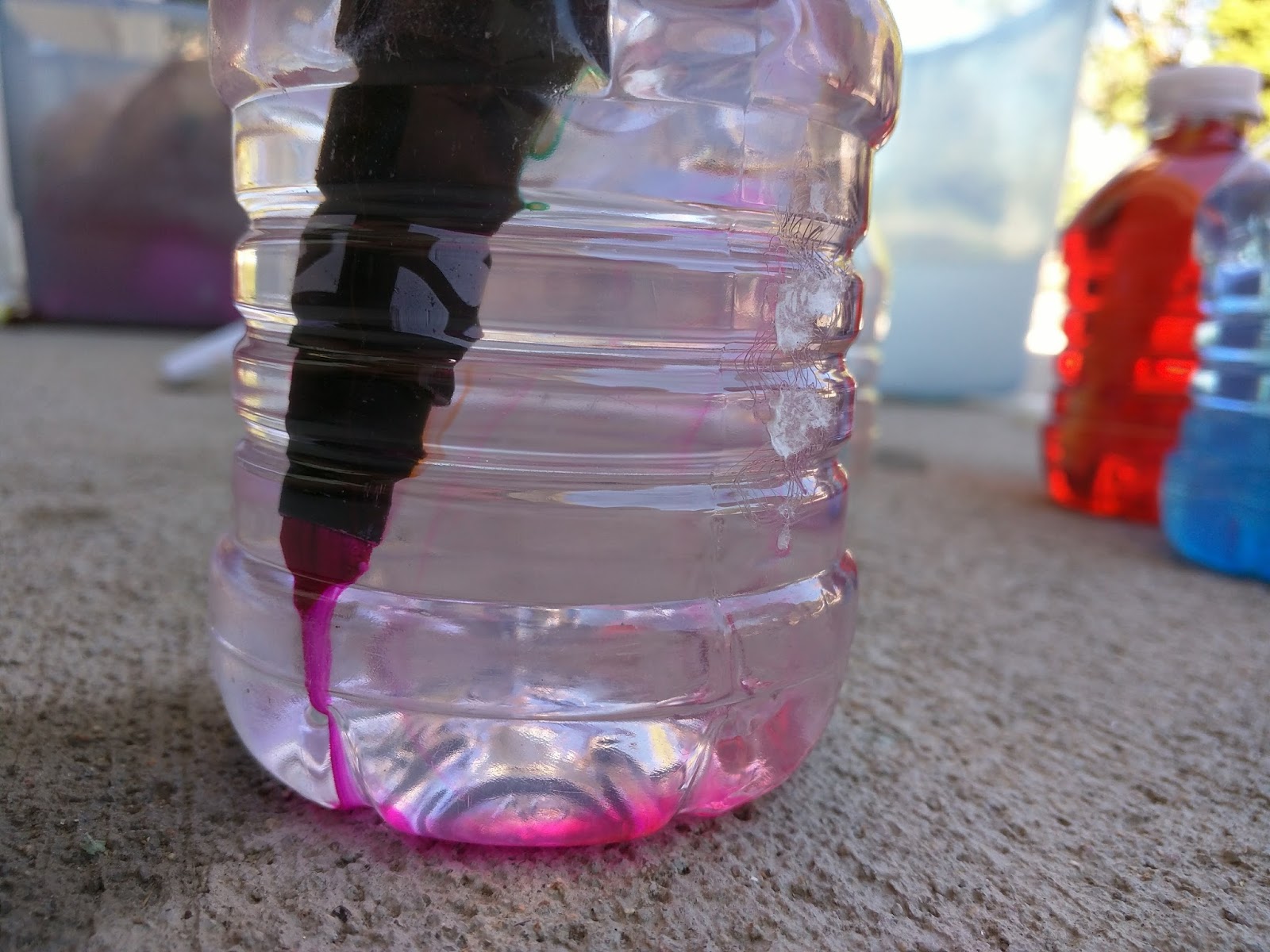 Preschool Engineering Dried Up Markers Turn them into Watercolors!