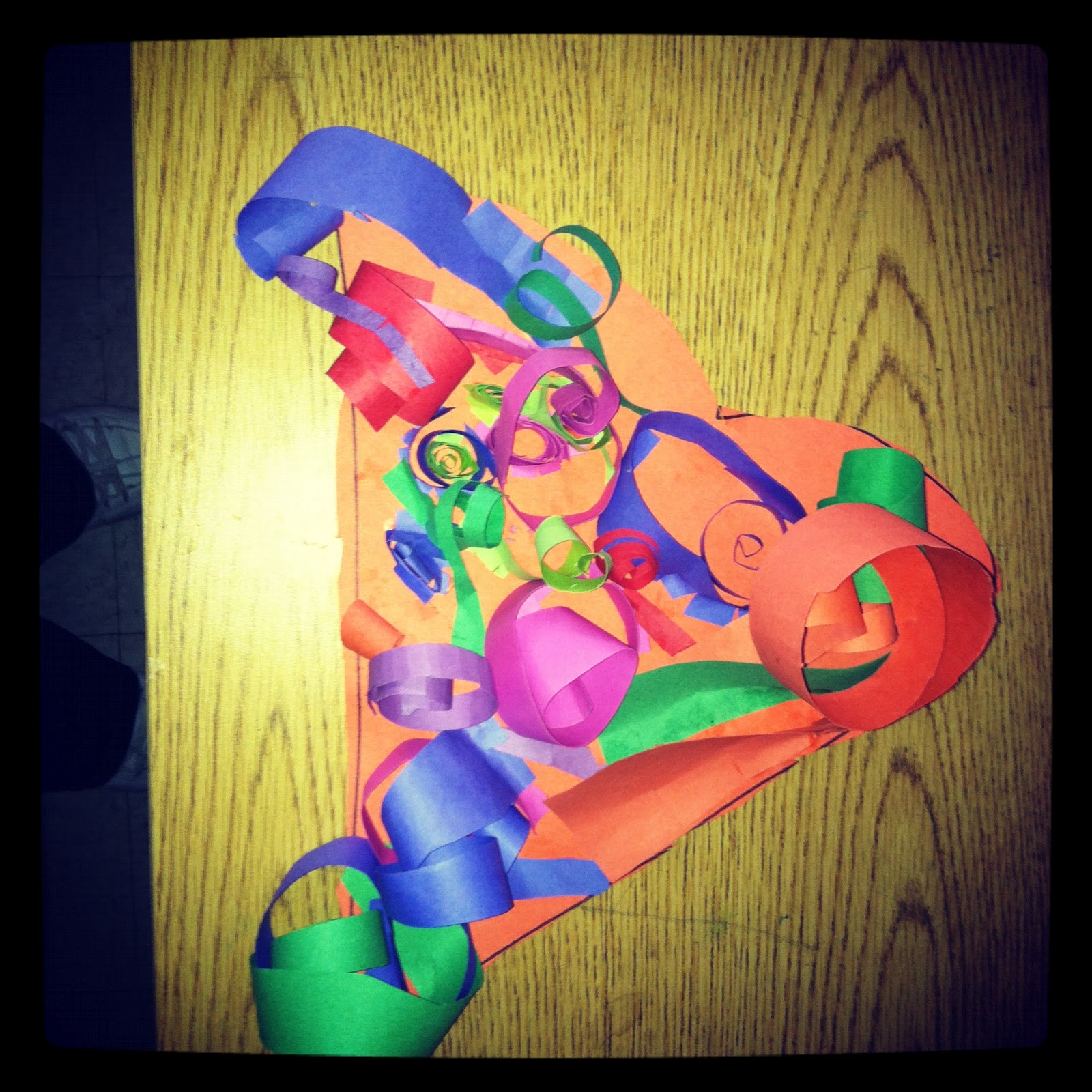 Mrs. Meggles Art Room Paper Curling Relief Shapes