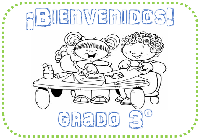 Fichas de Primaria: Fichas de bienvenida para colorear