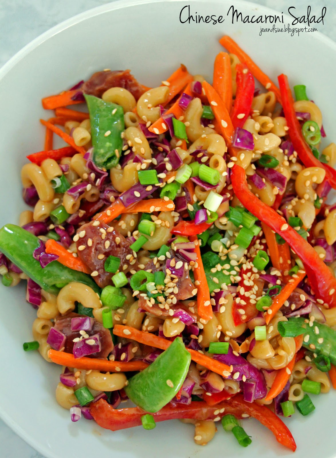 Jo and Sue Chinese Macaroni Salad