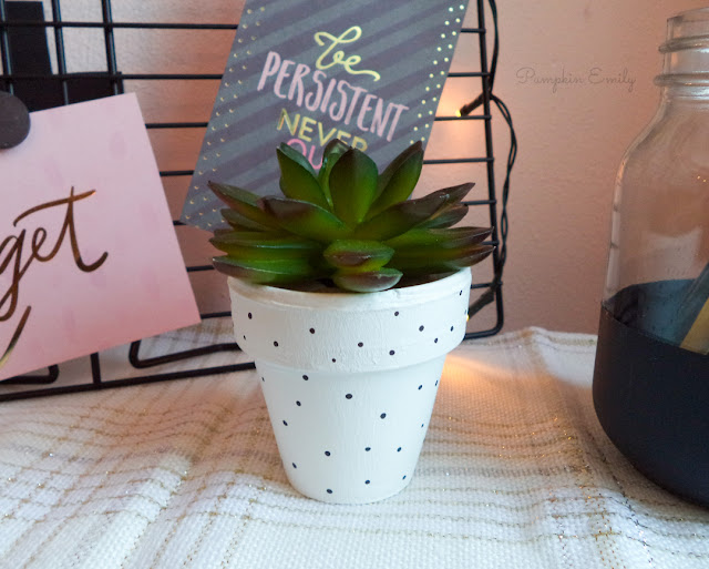 DIY Polka Dot Flower Pot