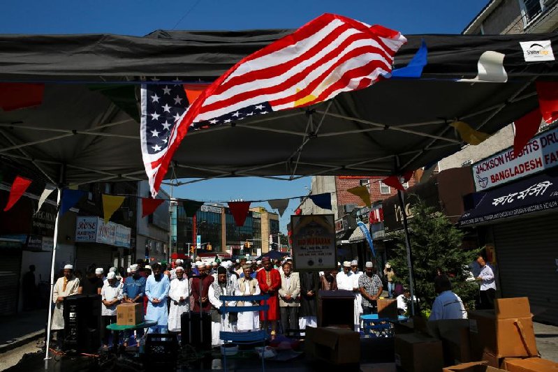 Muslims in the U.S. mark the end of the holy month of Ramadan.