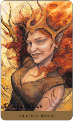Tarot of the Hidden Realm Queen of Wands