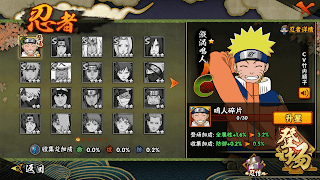 Naruto Mobile Fighter Character List