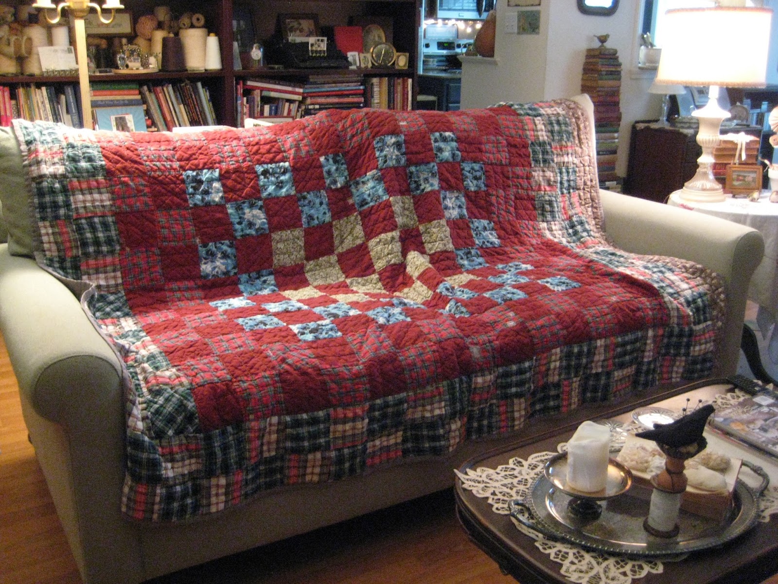 Bird Nest On The Ground A Rescued Quilt, Repaired and Cozy