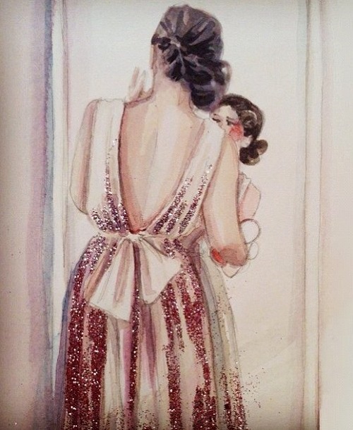 Beautiful fashion illustration by Katie Rodgers