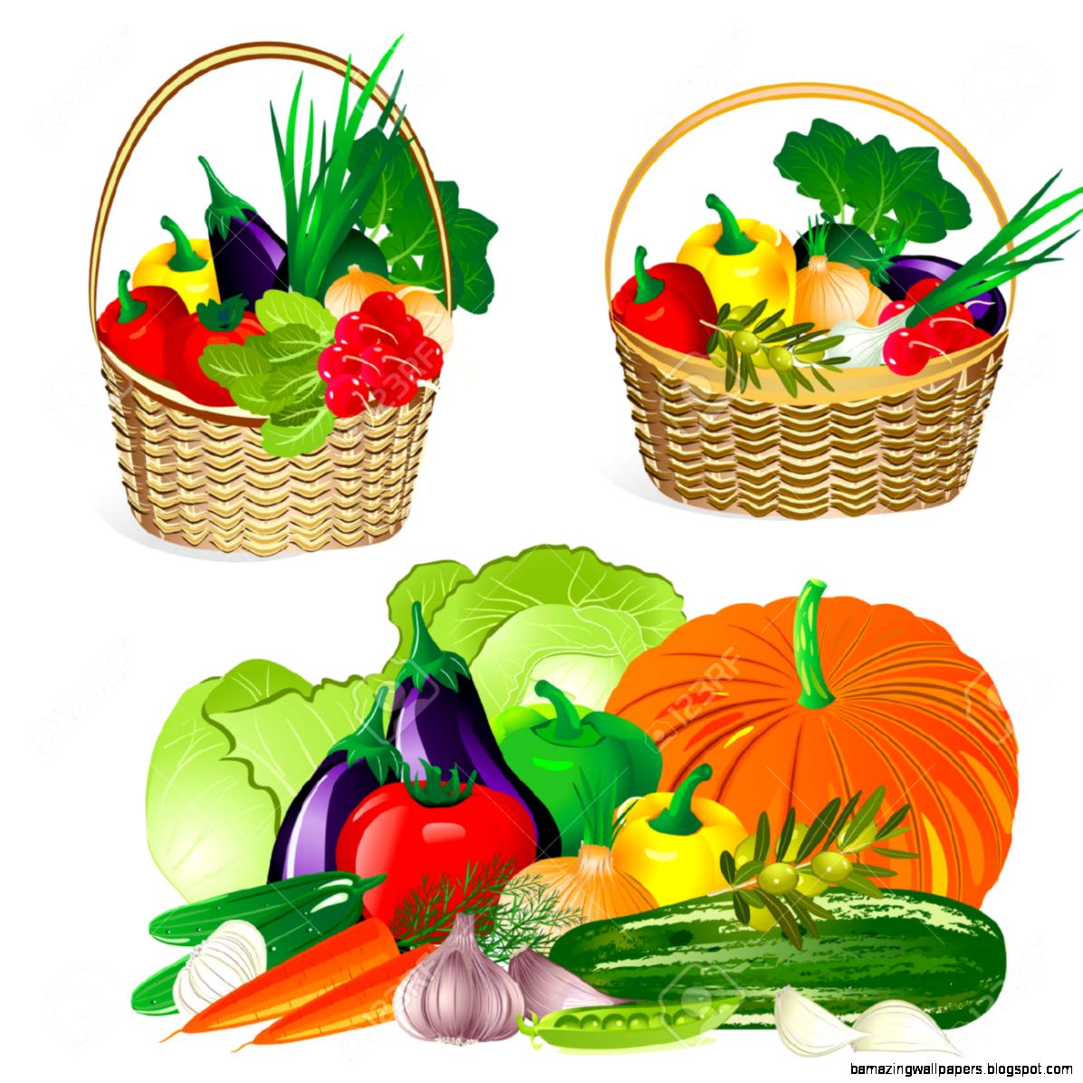 Fruit Basket Cliparts Stock Vector And Royalty Free Fruit Basket