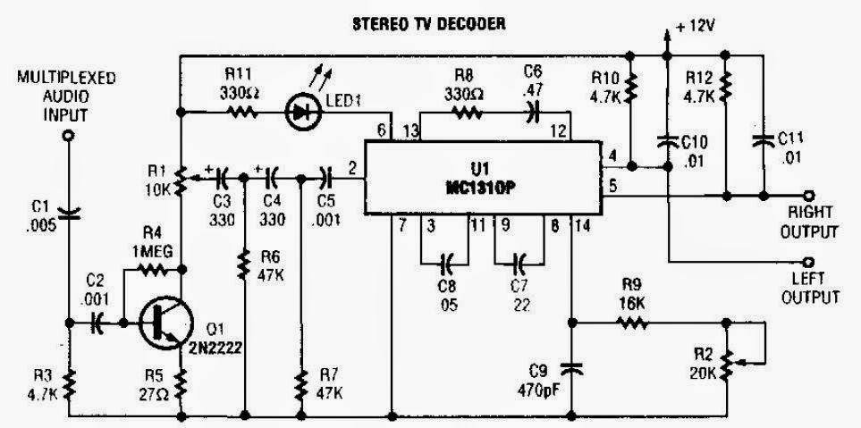 Stereo TV Decoder Circuit