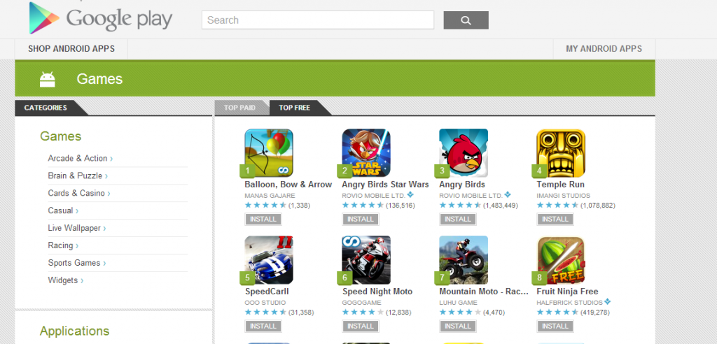 google play google android market best apps from google