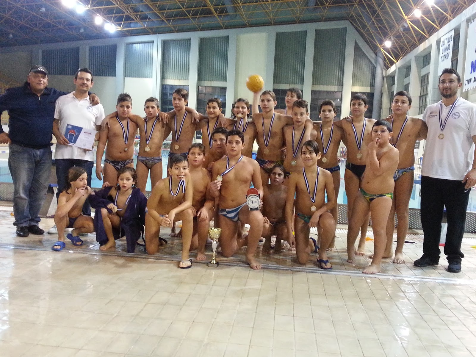 Gold at the 6th Christopoulos tournament in Patras 2015 (U13)